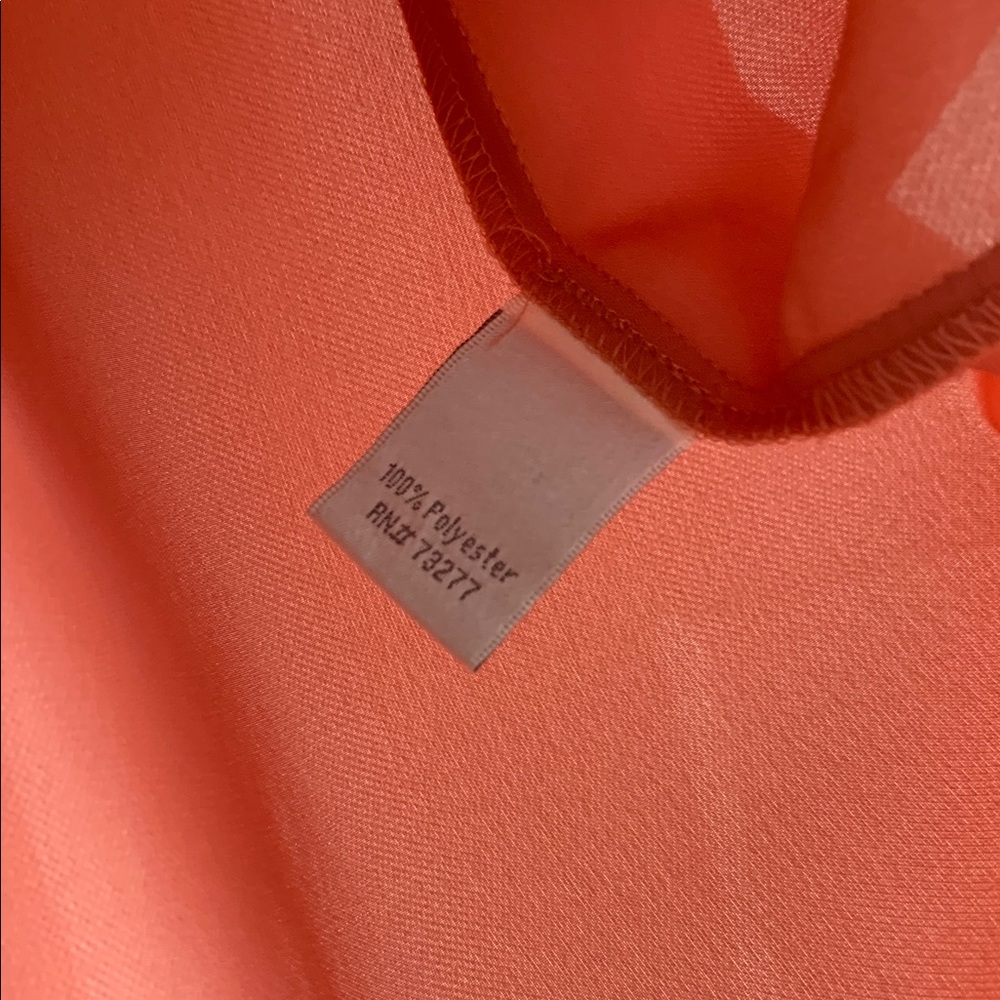 LC Lauren Conrad Coral Blouse with Ruffled Sleeves - Picture 5 of 7
